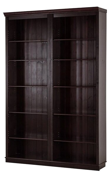 Rjav regal iz masivnega bora 148x223 cm Anita – Støraa