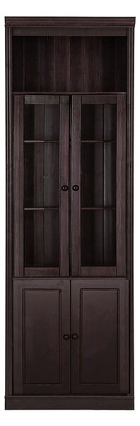 Rjava vitrina iz masivnega bora 74x223 cm Anita – Støraa