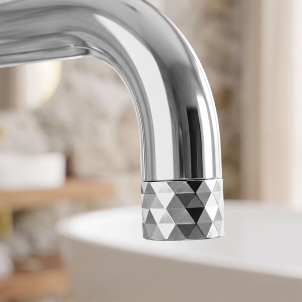 Samostoječa mešalna pipa Rea Lungo Diamond Chrome