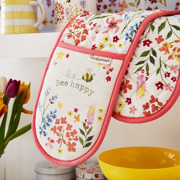 Kuhinjske rokavice Cooksmart® Be Happy Double Cotton