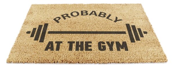 Predpražnik iz kokosovih vlaken 40x60 cm Probably At The Gym – Artsy Doormats