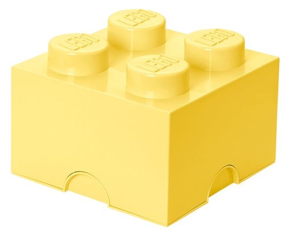 Svetlo rumena kvadratna škatla za shranjevanje LEGO®