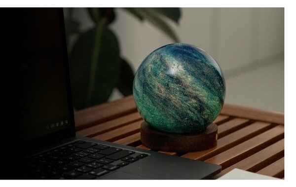 Svetlobna dekoracija na USB v temni naravni barvi ø 12 cm Galaxy Breeze – Gingko