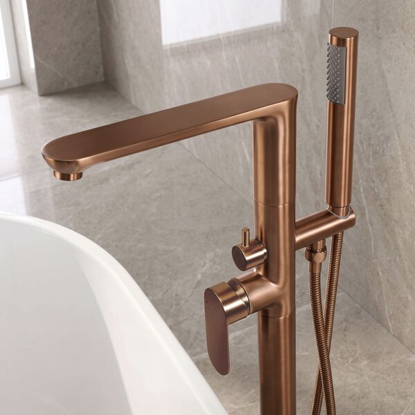Samostoječa mešalna pipa Rea Logan Brush Copper