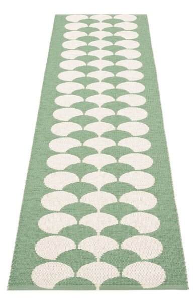 Zelen/kremno bel zunanji in notranji tekač 70x250 cm Poppy Oregano – Pappelina