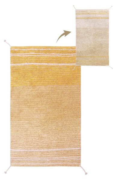 Oker rumena bombažna preproga 80x140 cm Twin Amber – Lorena Canals