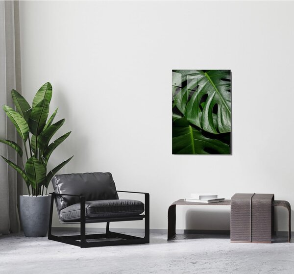 Steklena slika 50x70 cm Monstera – Wallity