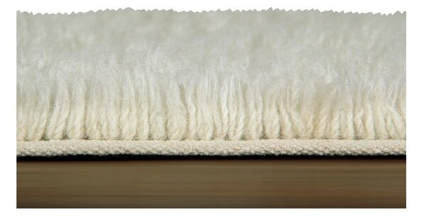 Kremno bela pralna ročno tkana volnena preproga 80x140 cm Berber Soul – Lorena Canals