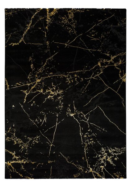 Črna preproga Universal Gold Marble, 140 x 200 cm