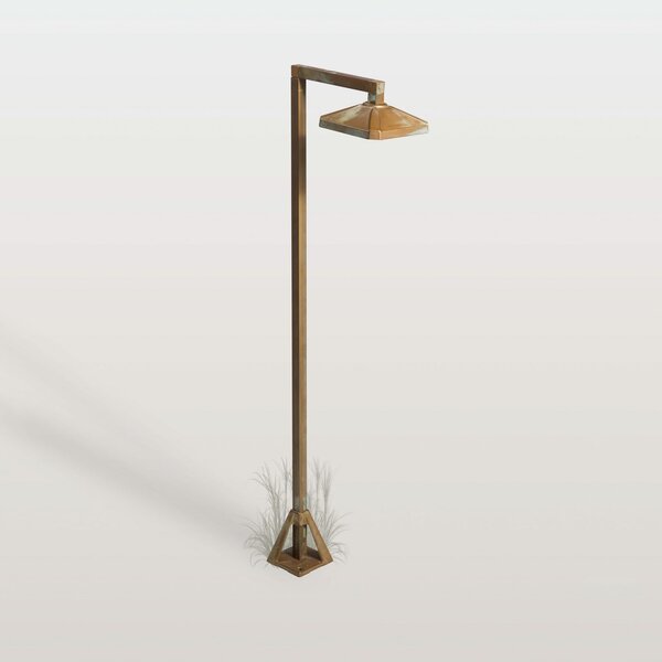 Moretti Luce LED-svetilka za pot Aura Frame, 80 x 19,5 cm, starinsko medenina, Bronasta / starinska medenina, Medenina, Podeželska hiša / Rustikalna