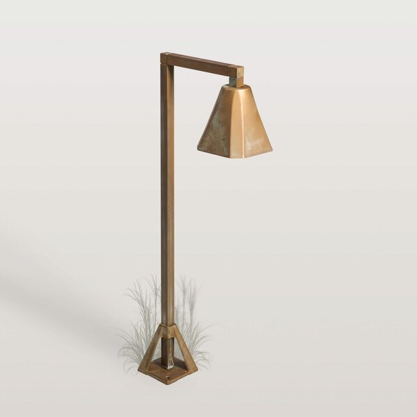 Moretti Luce LED-svetilka za podnožje Silva Frame, 50 x 19 cm, starinsko medenina, Bronasta / starinska medenina, Medenina, Podeželska hiša / Rustikalna