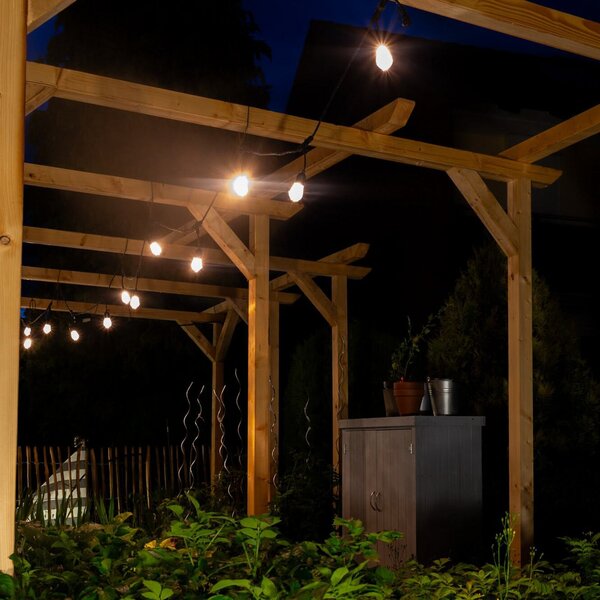 OSRAM SMART+ WiFi LED-lučke STRINGLIGHT, RGBW 12-flg., zatemnjen, Črna, Plastika, Sodobni