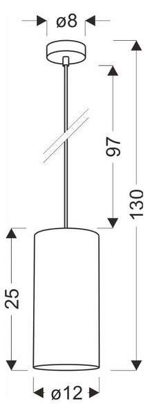 Bež viseča svetilka s senčnikom iz ratana ø 12 cm Fleri – Candellux Lighting