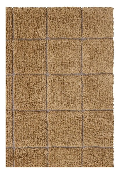 Oker rumena ročno tkana volnena preproga 170x240 cm Mosaic Ochre – Lorena Canals