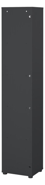 Antracitno siv/naraven regal v hrastovem dekorju 41x205 cm Sign – Tvilum
