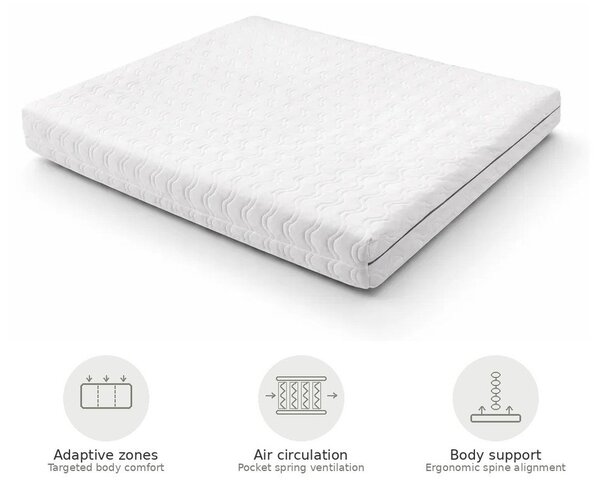 Srednje trda vzmetena termoregulacijska vzmetnica 90x200 cm Dream Essence – Bonami Essentials