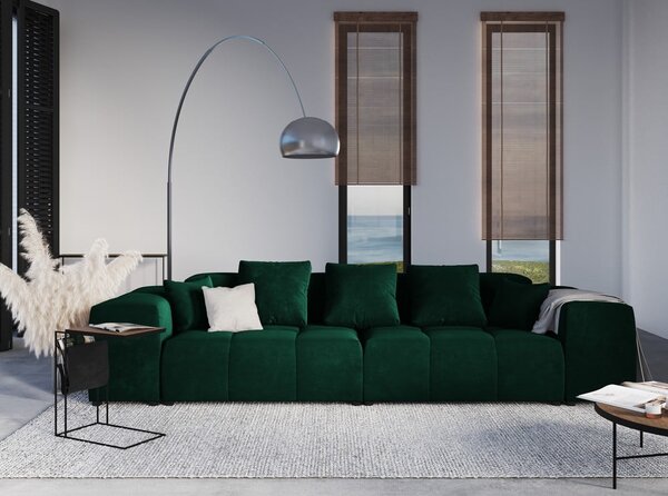 Zelena žametna blazina za modularni kavč Rome Velvet - Cosmopolitan Design