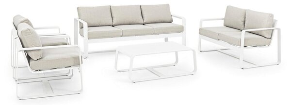 Aluminijasta vrtna klubska mizica 62x105 cm Merrigan – Bizzotto