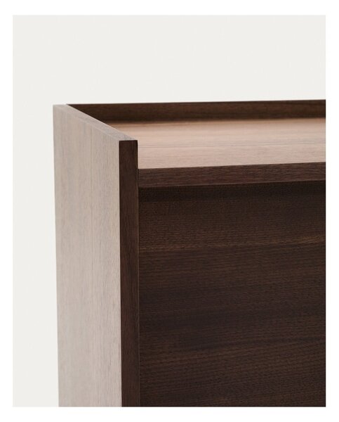 Rjava komoda v orehovem dekorju 200x80x45 cm Onix – Kave Home