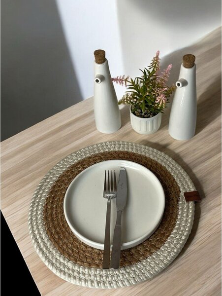 Pogrinjek iz jute ø 33 cm Wicker – Mila Home Luxury