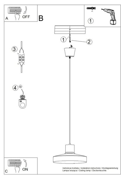 Zelena viseča svetilka ø 35 cm Vito – Sollux