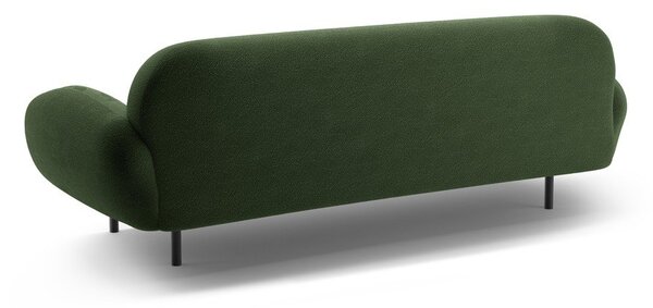 Zelena sedežna garnitura iz tkanine bouclé 208 cm Poppy – Micadoni