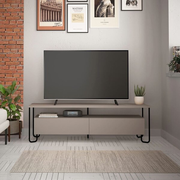 Siva/bež TV omarica 150x45 cm Dilly – Marckeric