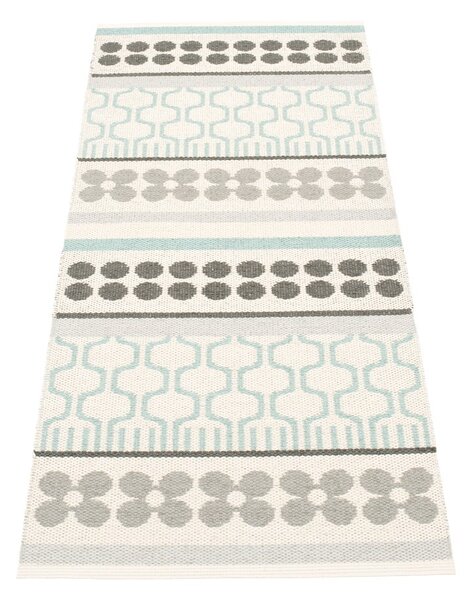 Siv/turkizen zunanji in notranji tekač 70x180 cm Asta Pale Turquoise – Pappelina