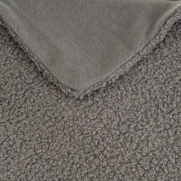 Siva odeja iz sherpa flisa 130x160 cm Sherpa Bouclé – Casa Selección