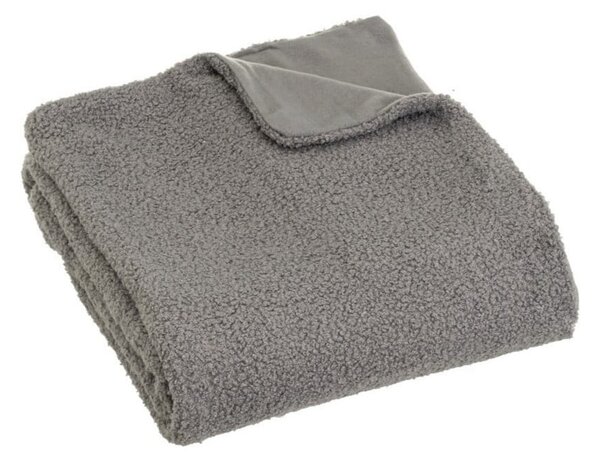 Siva odeja iz sherpa flisa 130x160 cm Sherpa Bouclé – Casa Selección