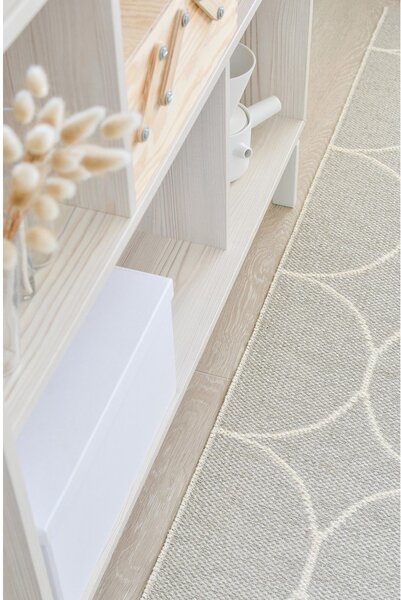 Kremno bela notranja in zunanja preproga 70x100 cm Boo Linen – Pappelina