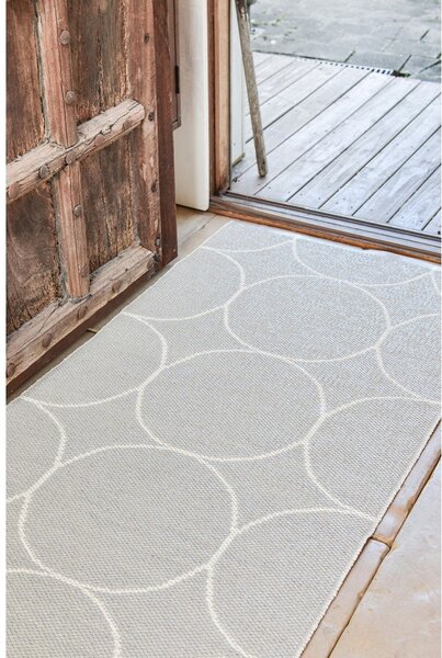 Kremno bela notranja in zunanja preproga 70x100 cm Boo Linen – Pappelina