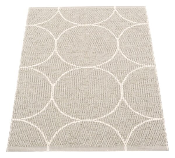 Kremno bela notranja in zunanja preproga 70x100 cm Boo Linen – Pappelina