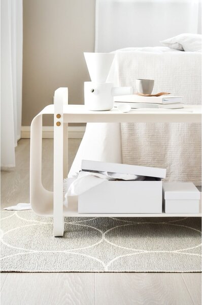Kremno bela notranja in zunanja preproga 70x100 cm Boo Linen – Pappelina