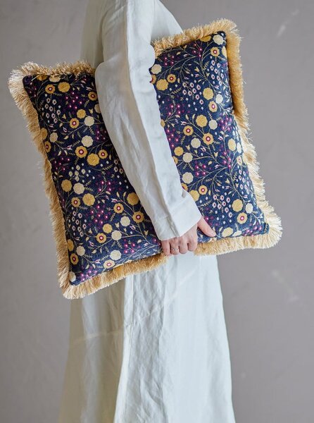 Okrasna blazina iz mešanice bombaža 45x45 cm Eydis – Bloomingville