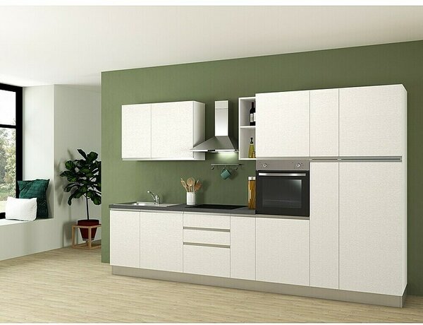 Marinelli Cucine Predsestavljena kuhinja Gemma (Širina: 345 cm, Z električnimi napravami, Umivalnik levo)