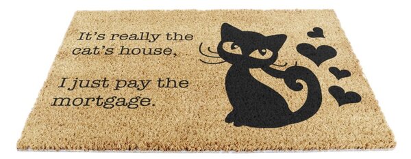 Predpražnik iz kokosovih vlaken 40x60 cm It's Really the Cats House – Artsy Doormats