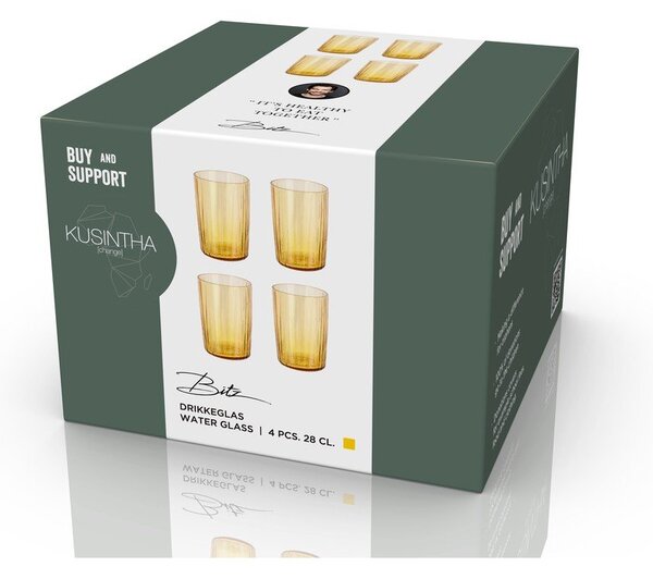 Kozarci v kompletu 4 ks 280 ml Kusintha – Bitz