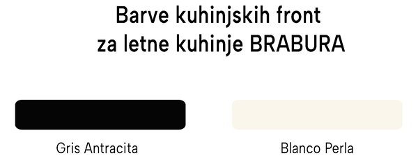 BRABURA Rustica letna kuhinja Ι Fusion 400 RM Ι 286 cm