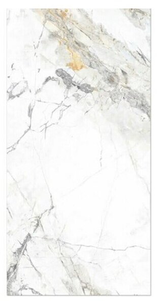 Marmor antičnega izgleda (60 x 120 cm, Bela, Siva, Zlata, Sijaj)