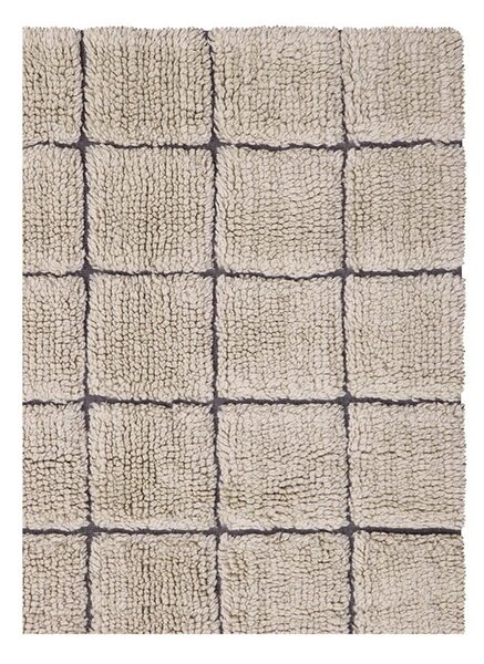 Bež ročno tkan volnen tekač 80x230 cm Mosaic Sandstone – Lorena Canals