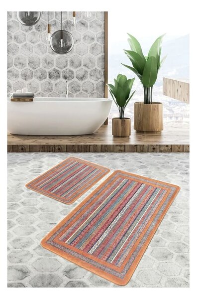 Žametne kopalniške preproge v kompletu 2 ks 60x100 cm – Mila Home