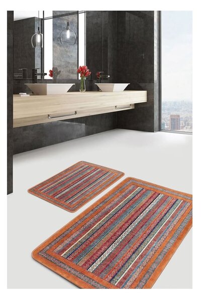 Žametne kopalniške preproge v kompletu 2 ks 60x100 cm – Mila Home