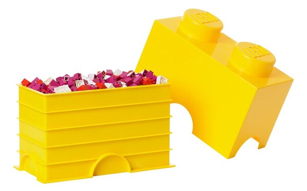 Rumena dvojna škatla za shranjevanje LEGO®