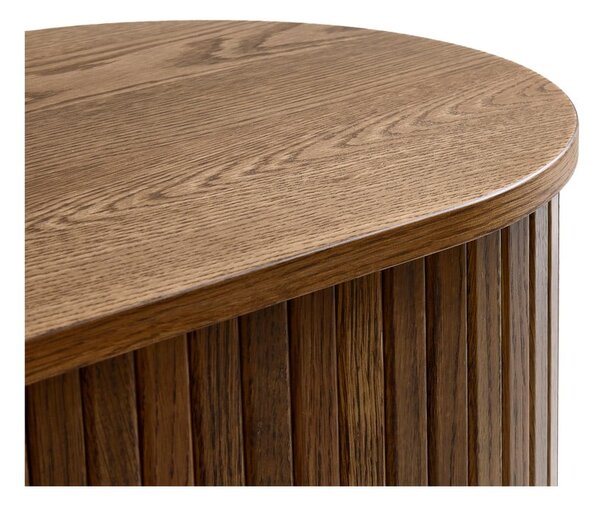 Rjava TV omarica v hrastovem dekorju 180x56x45 cm Nola – Unique Furniture