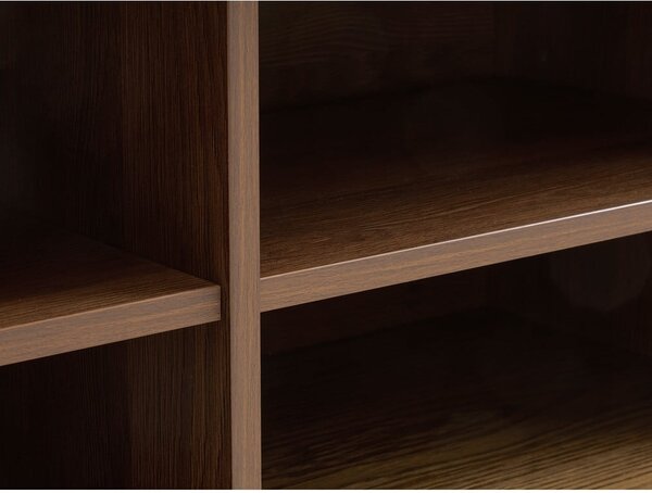 Rjava TV omarica v hrastovem dekorju 180x56x45 cm Nola – Unique Furniture