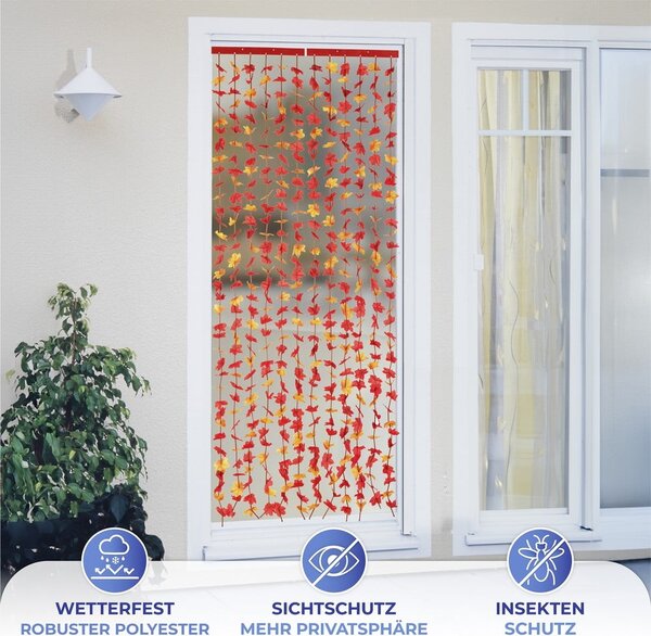 Rdeča zavesa za vrata 90x190 cm Indian Summer – Maximex