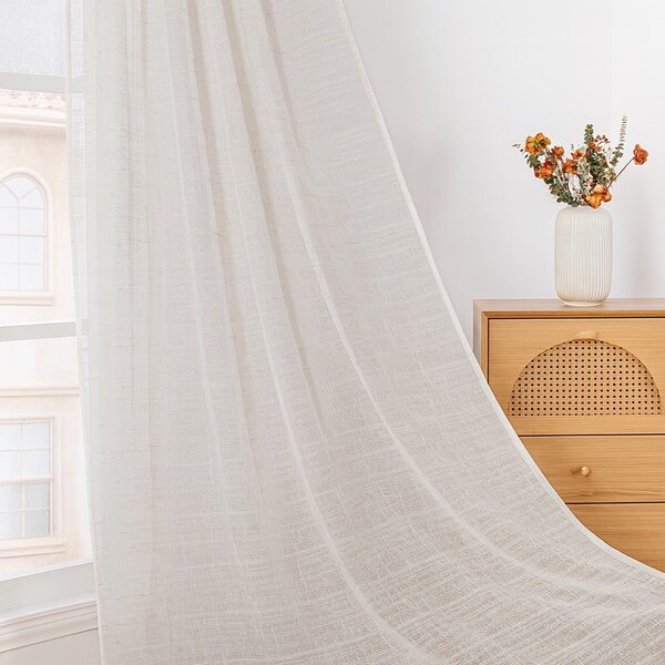 Kremno bela zavesa 140x250 cm Drimar – Restilo