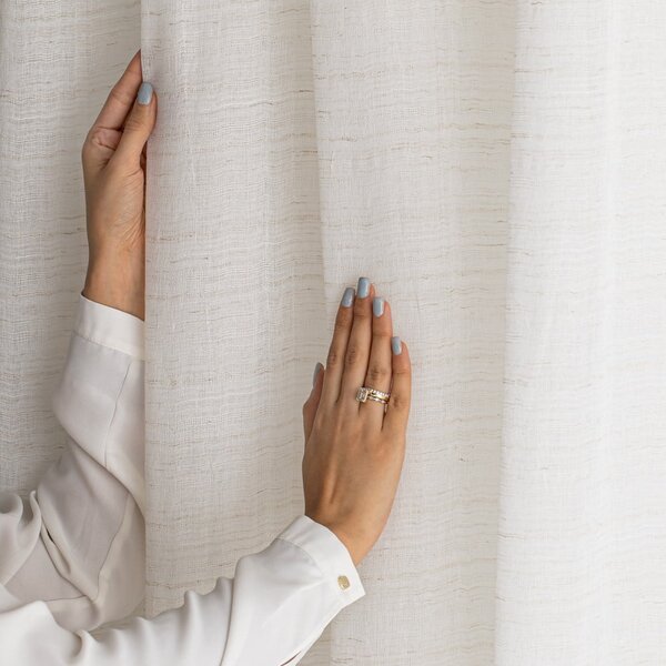 Kremno bela zavesa 140x250 cm Drimar – Restilo
