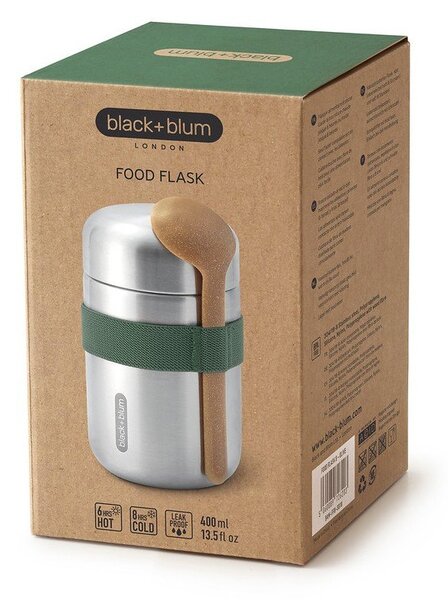 Termovka za hrano iz nerjavečega jekla v srebrni barvi 400 ml – Black + Blum